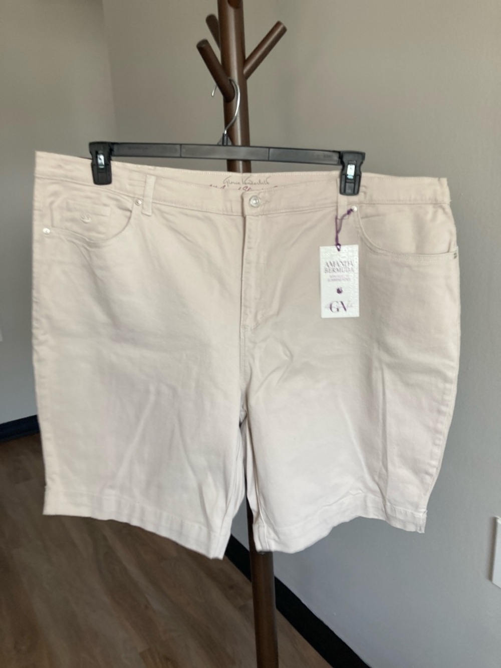 Gloria Vanderbilt stonewood jean Bermuda short flawless stretch classic rise 24W - Picture 17 of 17